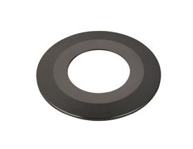 DA240046  Bazi, Black Chrome Aluminum Ring, 80mm x 4mm, 5 yrs Warranty